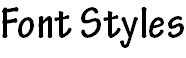 Font Styles